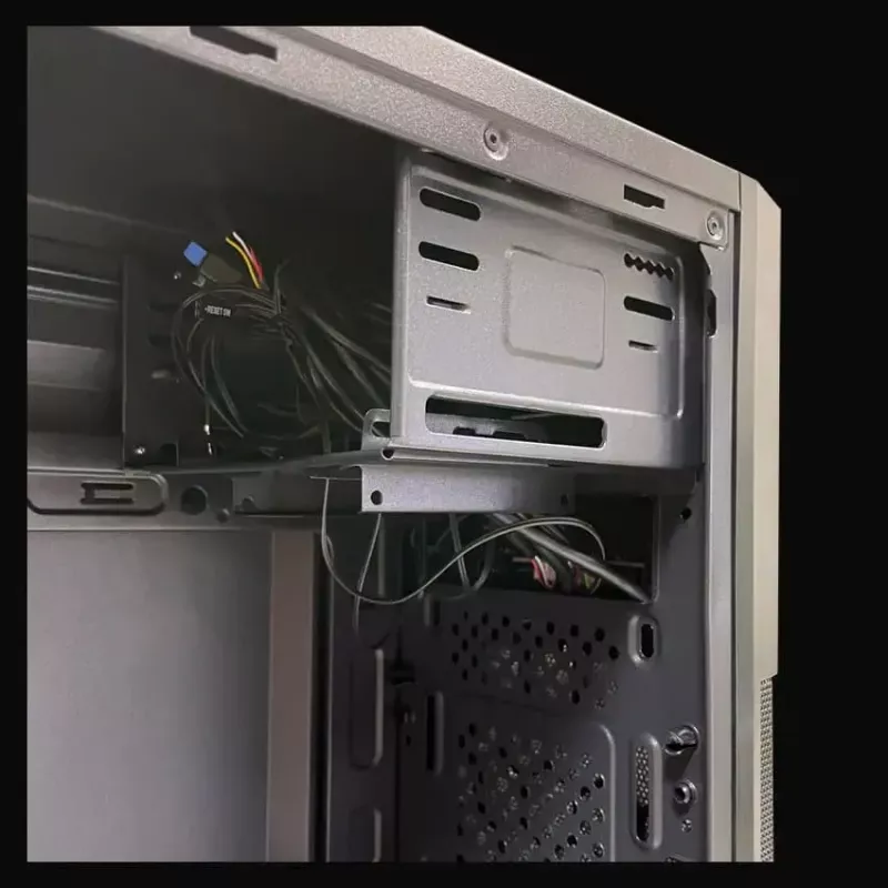 PC micro-tower behuizing LC-Power 2004MB-V3, Micro-ATX/Mini-ITX, zwart, voeding boven, ondersteunt 2×3,5 inch + 2×2,5 inch, USB 3.2 Gen1