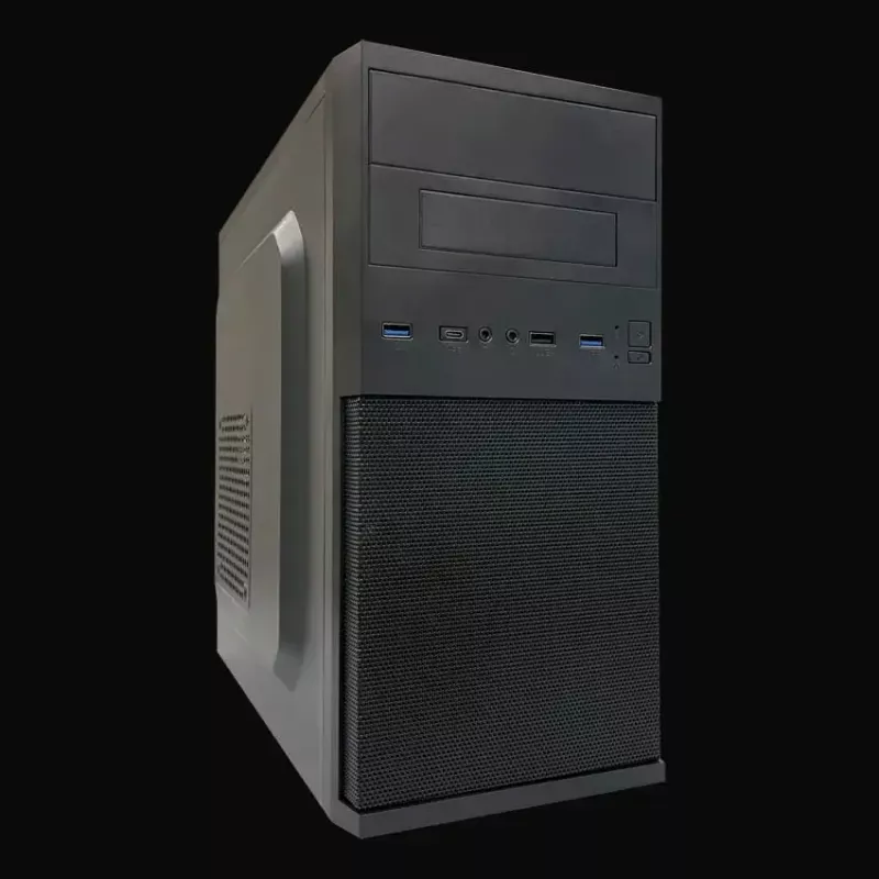 PC micro-tower behuizing LC-Power 2004MB-V3, Micro-ATX/Mini-ITX, zwart, voeding boven, ondersteunt 2×3,5 inch + 2×2,5 inch, USB 3.2 Gen1
