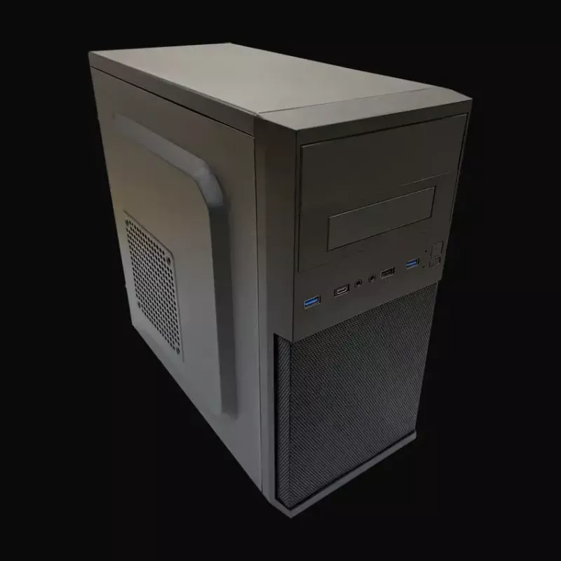 PC micro-tower behuizing LC-Power 2004MB-V3, Micro-ATX/Mini-ITX, zwart, voeding boven, ondersteunt 2×3,5 inch + 2×2,5 inch, USB 3.2 Gen1