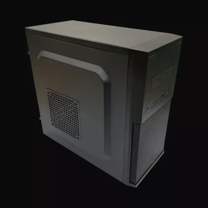 PC micro-tower behuizing LC-Power 2004MB-V3, Micro-ATX/Mini-ITX, zwart, voeding boven, ondersteunt 2×3,5 inch + 2×2,5 inch, USB 3.2 Gen1