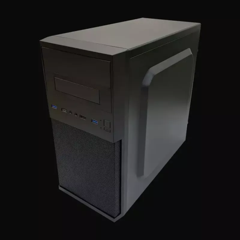 PC micro-tower behuizing LC-Power 2004MB-V3, Micro-ATX/Mini-ITX, zwart, voeding boven, ondersteunt 2×3,5 inch + 2×2,5 inch, USB 3.2 Gen1