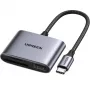 Ugreen 80798 kaartlezer USB 3.2 Gen 1 (3.1 Gen 1) Type-C grijs
