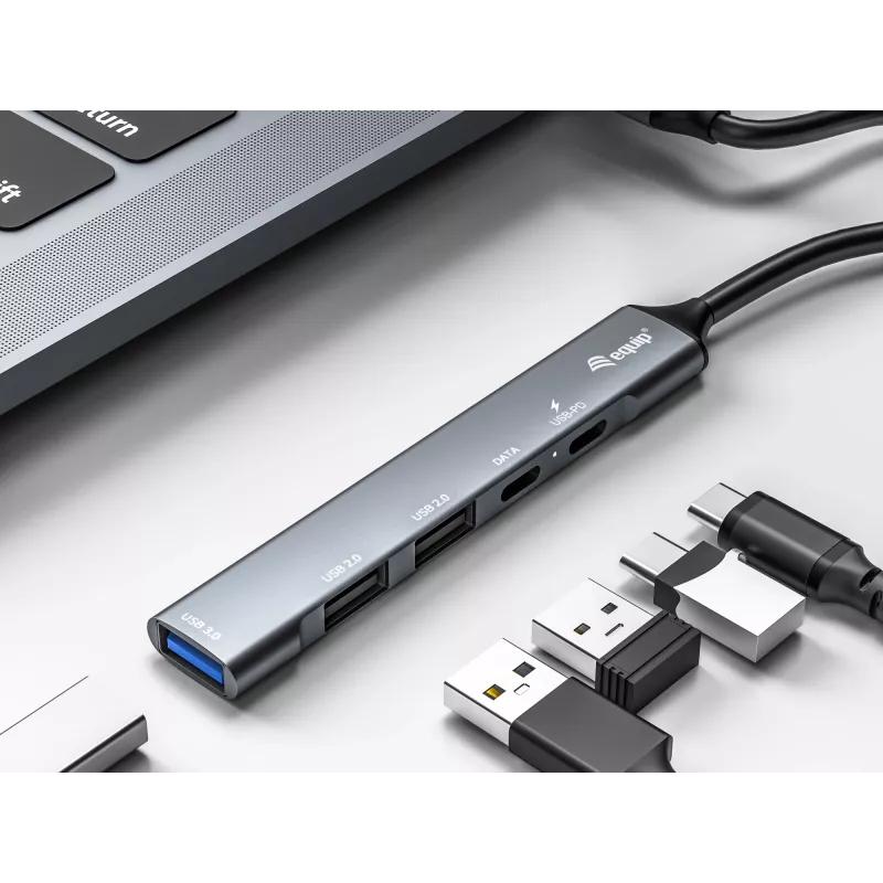 Equip 5-poorts USB 3.0/2.0 hub met USB-C PD