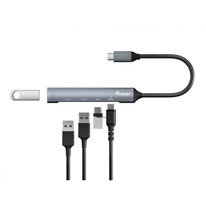 Equip 5-poorts USB 3.0/2.0 hub met USB-C PD