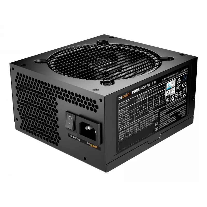 be quiet Pure Power 13 M | 1200W voeding 20+4 pin ATX ATX zwart