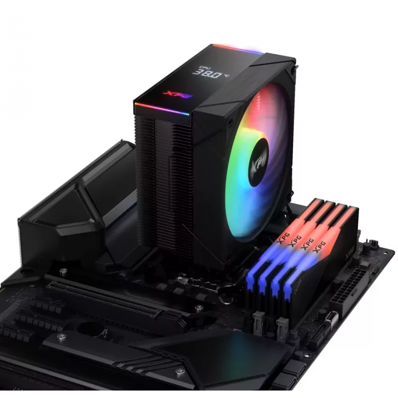 XPG MAESTRO PLUS 42SA CPU-luchtkoeler, luchtkoeler, 12 cm, zwart