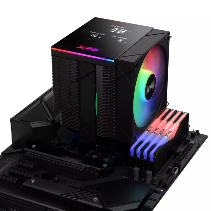 XPG MAESTRO PLUS 62DA CPU-luchtkoeler, luchtkoeler, 12 cm, zwart