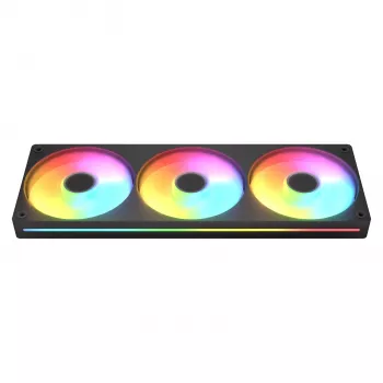 Cougar Unity360-FB single-frame 360 ARGB PWM Forward, 120mm×3, 700–2500 RPM, FDB, 5.4 mmH2O, zwart