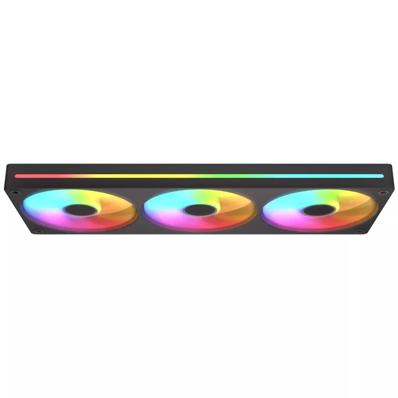 Cougar Unity360-FB single-frame 360 ARGB PWM Forward, 120mm×3, 700–2500 RPM, FDB, 5.4 mmH2O, zwart