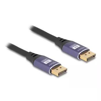 DeLOCK DisplayPort-kabel 8K 60 Hz 5 m paars metaal
