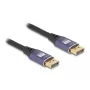 DeLOCK DisplayPort-kabel 8K 60 Hz 5 m paars metaal