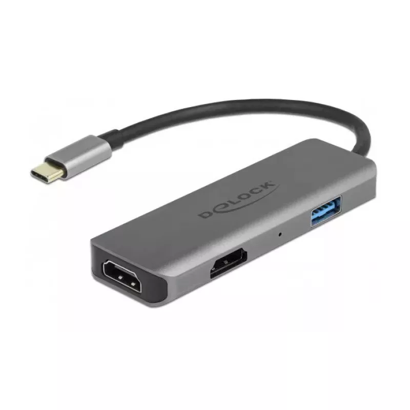 DeLOCK USB Type-C dual HDMI-adapter 4K 60Hz USB-poort