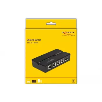 DeLOCK 11493 computer-datenschakelaar zwart USB Type-A Type-B 0,48 Gbit/s