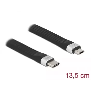 FPC-flatcable DeLOCK USB 2.0 Type-C naar Micro-B 86793