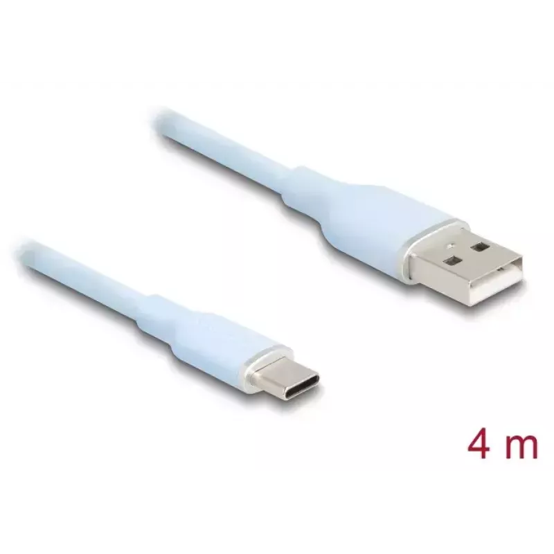 DeLOCK USB-kabel USB 2.0 4 m USB A USB C blauw 81224