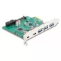 DeLOCK USB 5 Gbps PCI Express x1-kaart 3x Type-A 2x Type-C 1x header