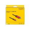 DeLOCK USB Type-C naar HDMI-kabel DP Alt Mode 8K 60Hz HDR 2m rood