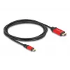 DeLOCK USB Type-C naar HDMI-kabel DP Alt Mode 8K 60Hz HDR 2m rood