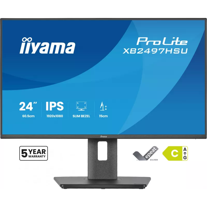 iiyama ProLite XB2497HSU-B1 computermonitor 60,5 cm (23,8 inch) 1920 x 1080 pixel Full HD LED zwart