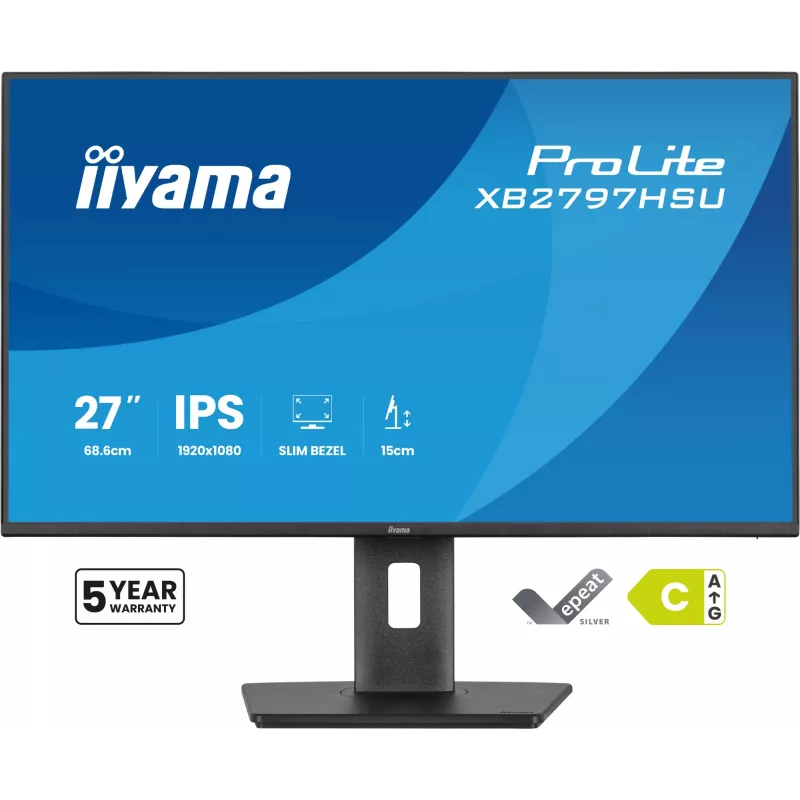 iiyama ProLite XB2797HSU-B1 computermonitor 68,6 cm (27 inch) 1920 x 1080 pixel Full HD LED zwart
