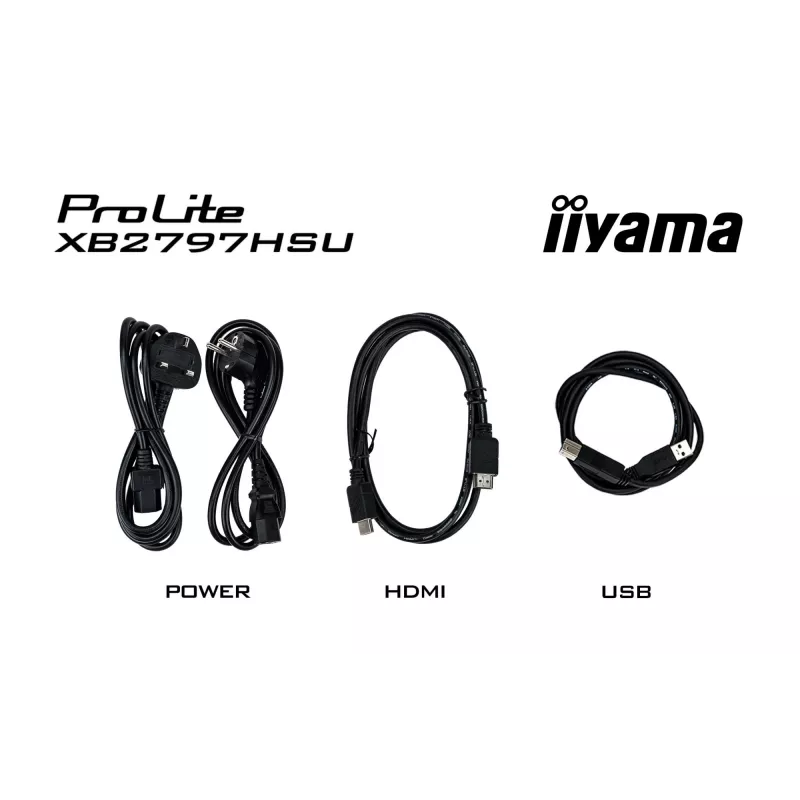 iiyama ProLite XB2797HSU-B1 computermonitor 68,6 cm (27 inch) 1920 x 1080 pixel Full HD LED zwart