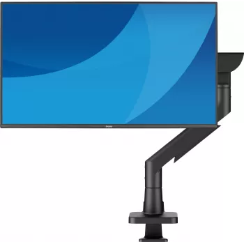 Monitor-tafelsteun IIYAMA DS6001C-B1 voor 49-inch beeldschermen (124,5 cm), klem/tafeldoorvoer, VESA 75x75–100x100, in hoogte verstelbaar, kantelbaar -60–50°, zwart