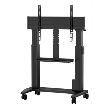 Rolbasis Yealink MB-FS-Lift – vloerstandaard, zwart, 87 kg capaciteit, 600 × 1100 mm