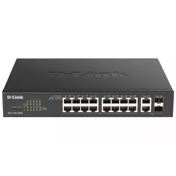 D-Link DGS-1100-18PV2 netwerkswitch managed L2 Gigabit Ethernet (10/100/1000) Power over Ethernet (PoE) 1U zwart