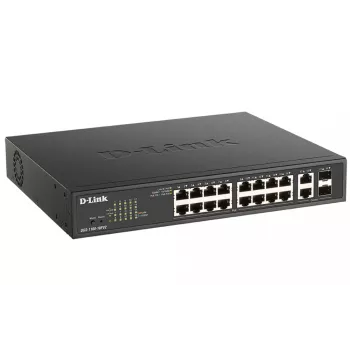 D-Link DGS-1100-18PV2 netwerkswitch managed L2 Gigabit Ethernet (10/100/1000) Power over Ethernet (PoE) 1U zwart