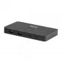 KVM-switch club 3d Dual USB-C naar HDMI, 2-poorts, 4K UHD 3840x2160, USB-C-console, 65W PD, zwart