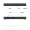 KVM-switch club 3d Dual USB-C naar HDMI, 2-poorts, 4K UHD 3840x2160, USB-C-console, 65W PD, zwart