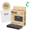 KVM-switch club 3d Dual USB-C naar HDMI, 2-poorts, 4K UHD 3840x2160, USB-C-console, 65W PD, zwart