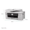 Multifunctionele inkjetprinter Brother MFC-J6760DW — A3, 1200 x 4800 DPI, 31 pagina's/min., WLAN, Ethernet