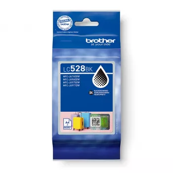 Inktpatroon Brother LC528BK — origineel zwart, singlepack, bereik ca. 6000 pagina's