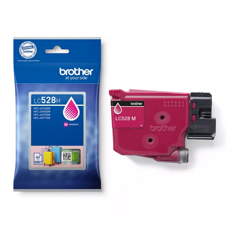 Inktpatroon Brother LC528M origineel magenta, singlepack, bereik 5000 pagina's