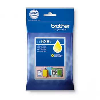 Inktpatroon Brother LC528Y geel origineel, singlepack, bereik ~5000 pagina's