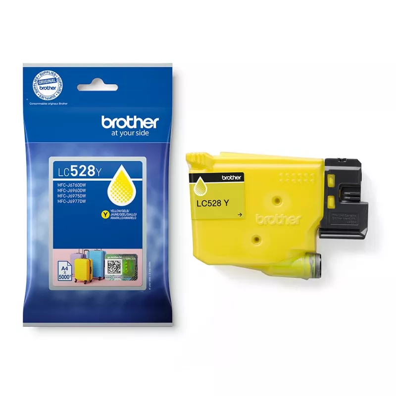 Inktpatroon Brother LC528Y geel origineel, singlepack, bereik ~5000 pagina's