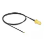 Coaxkabel DeLOCK 12666 0,5 m SMA MHF 4L LK zwart