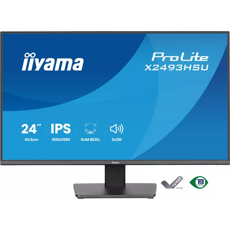 Monitor IIYAMA X2493HSU-B1 24 inch (60,5 cm) IPS 16:10 HDMI DisplayPort 2×USB