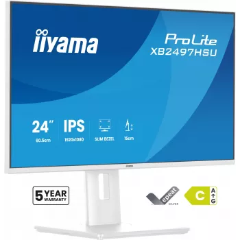 iiyama ProLite XB2497HSU-W1 computermonitor 60,5 cm (23,8 inch) 1920 x 1080 pixels Full HD LED wit