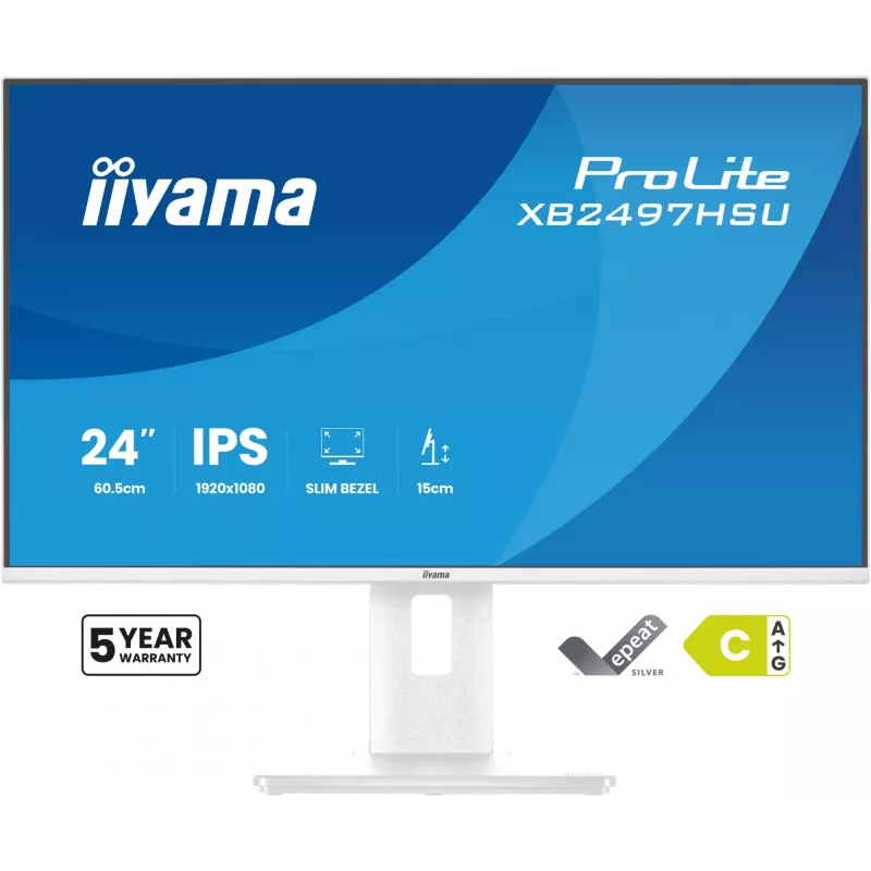 iiyama ProLite XB2497HSU-W1 computermonitor 60,5 cm (23,8 inch) 1920 x 1080 pixels Full HD LED wit