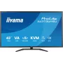 43 inch IIYAMA ProLite X4373UHSU-B2 LED 4K Ultra HD monitor, 3840×2160, VA-paneel, 3 ms, 450 cd/m², USB 3.2-hub, luidsprekers, VESA, zwart