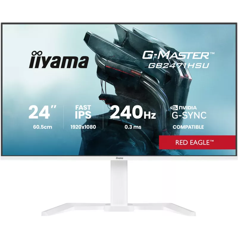 Monitor IIYAMA G-Master GB2471HSU-W1 23,8 inch (60,5 cm) Full HD HDMI/DP/USB wit