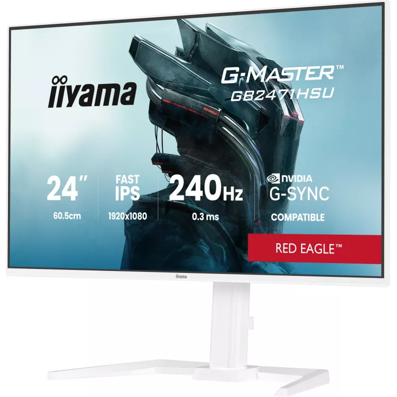Monitor IIYAMA G-Master GB2471HSU-W1 23,8 inch (60,5 cm) Full HD HDMI/DP/USB wit