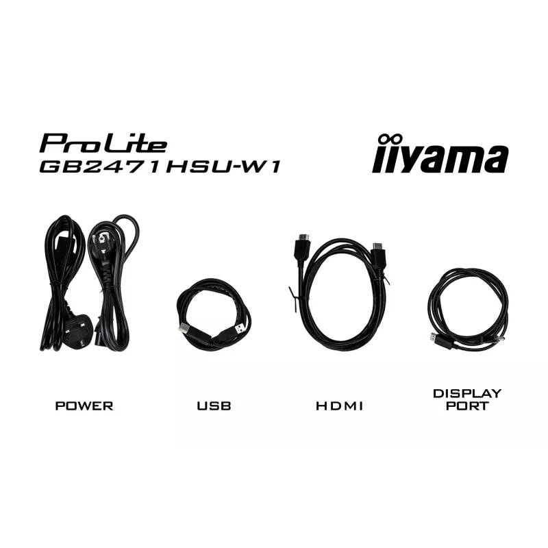 Monitor IIYAMA G-Master GB2471HSU-W1 23,8 inch (60,5 cm) Full HD HDMI/DP/USB wit
