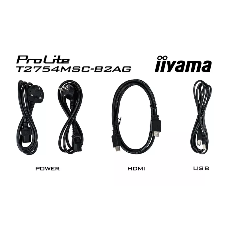 Monitor IIYAMA ProLite T2754MSC-B2AG 27 inch (68,6 cm) Full HD LED HDMI/VGA/USB, zwart