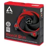 ARCTIC BioniX P120 (rood) – drukgeoptimaliseerde 120-mm gaming-ventilator met PWM PST