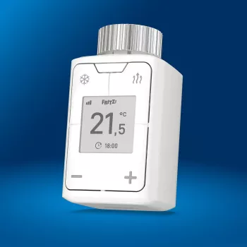 FRITZ Smart Thermo 302 thermostaat (binnen), wit, bediening met knoppen, AA-batterij, 51×51×90 mm