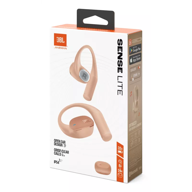 JBL Sense Lite headset draadloos ear-hook gesprekken/muziek Bluetooth beige