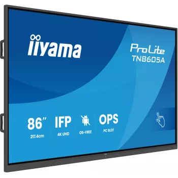 iiyama TN8605A-B1AG signage-display interactief flatpanel 2,17 m (85,6 inch) 500 cd/m² 4K Ultra HD zwart touchscreen